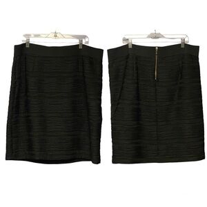 Alfani Womens black skirt stretch plus 20